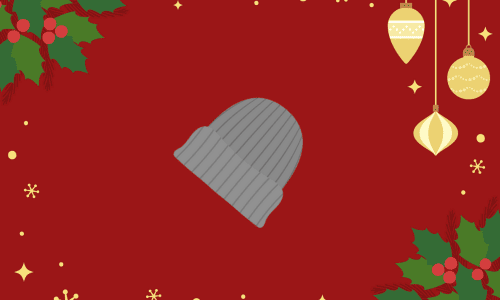 ボア生地のビニー帽子