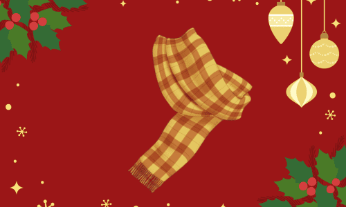 タータン・チェックのマフラー