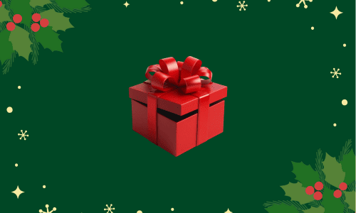 深紅色のプレゼント・ボックス