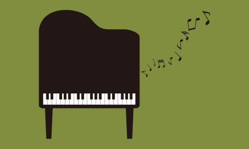 グランドピアノのイラスト