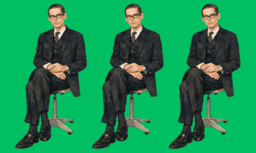 3人のビル・エヴァンス(背景 : 緑)