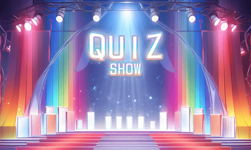 クイズ番組のステージ