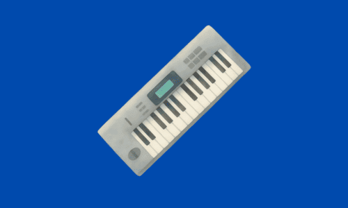 灰色のキーボード(楽器)
